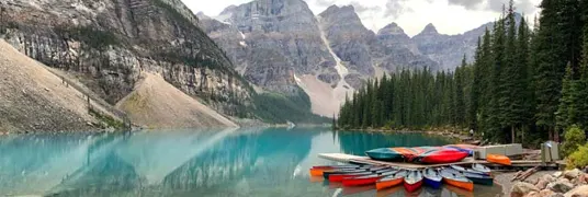 The Canadian Rockies are home to several beautiful national parks, such as the Banff National Park